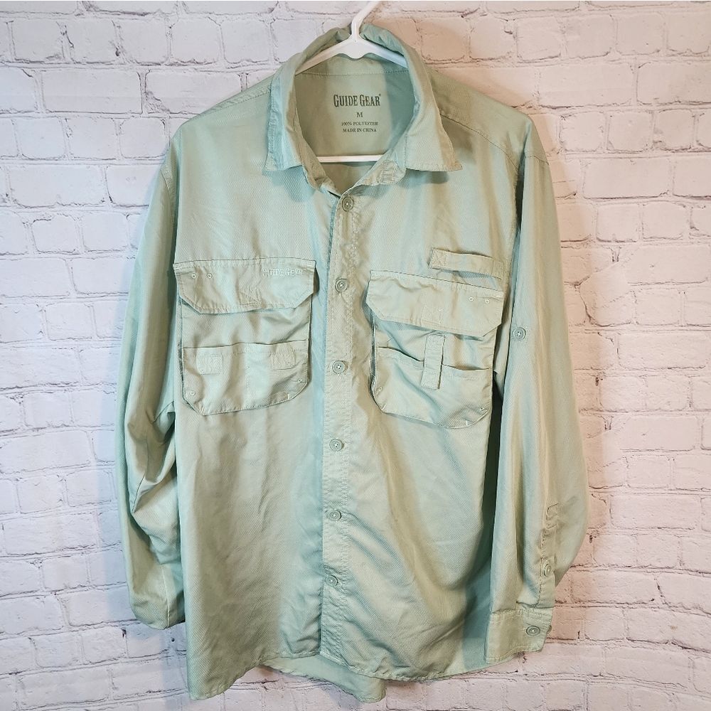 Men's Guide Gear "Fishing" longsleeve button-down shirt, size Medium